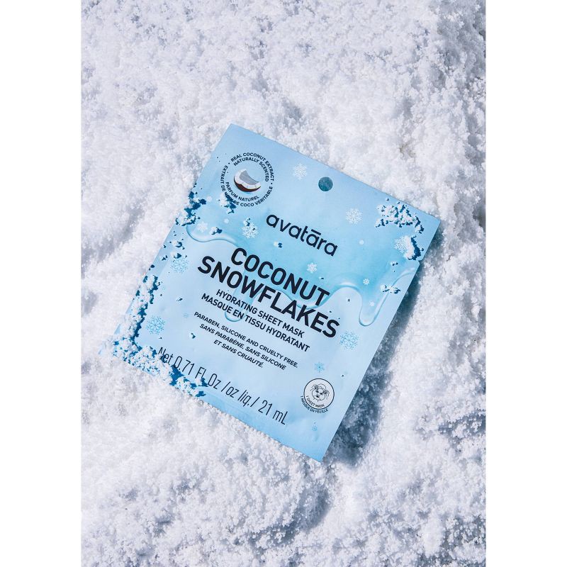 slide 4 of 6, Avatara Face Mask - Coconut Snowflakes - 0.71 fl oz, 0.71 fl oz