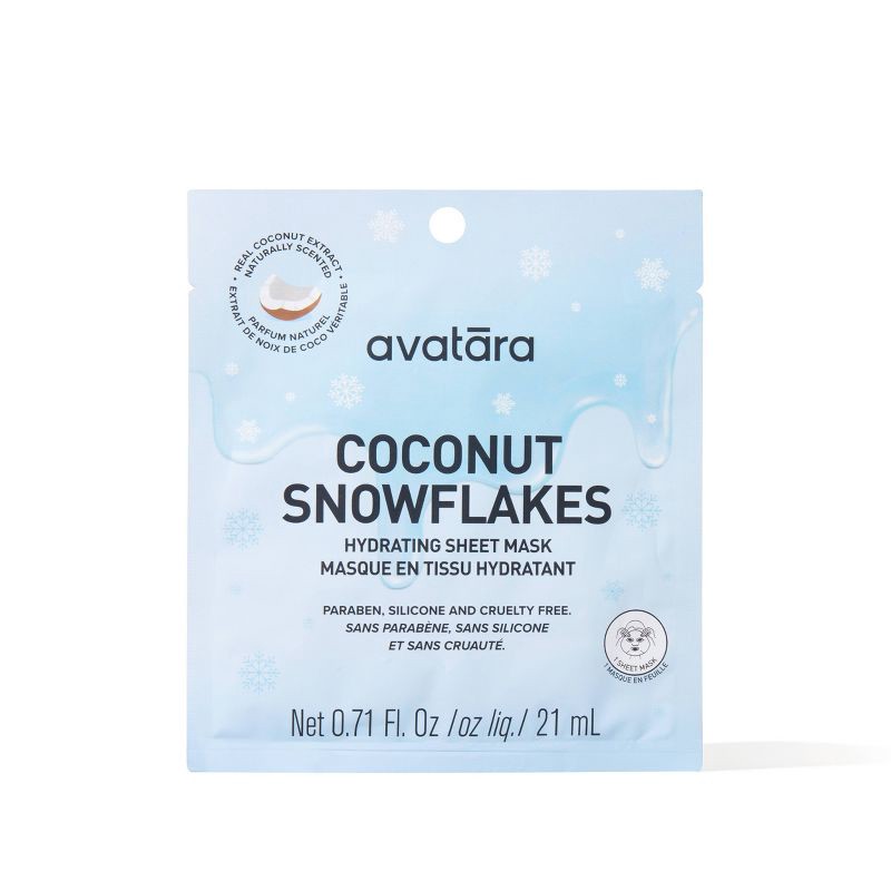 slide 1 of 6, Avatara Face Mask - Coconut Snowflakes - 0.71 fl oz, 0.71 fl oz