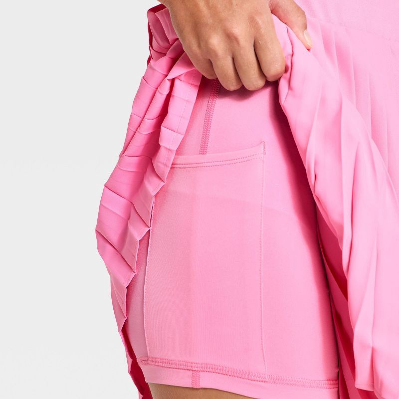 slide 3 of 3, Girls' Pleated Active Athletic Dress - All In Motion™ Pink S, 1 ct