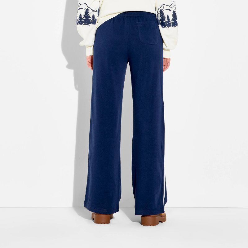 slide 3 of 3, Women's Snoopy Wide Leg Graphic Pants - Navy Blue XXL, 1 ct