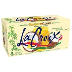 LaCroix La Croix Pineapple Coconut Sparkling Water - 8pk/12 fl oz Cans