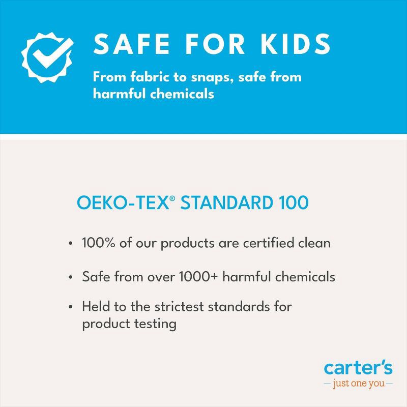 slide 4 of 5, Carter's Just One You® Toddler Girls' 2pc Short Sleeve Comfy Soft Snug Fit Fruit Pajama Set - Blue 5T, 2 ct