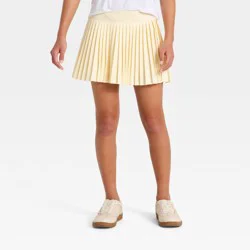 Girls' Pleated Active Skort - All In Motion™ Yellow L