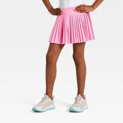 Girls' Pleated Active Skort - All In Motion™ Pretty Pink M