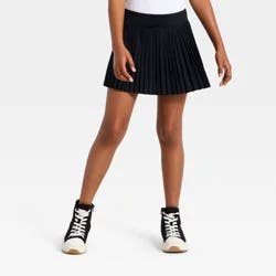 Girls' Pleated Active Skort - All In Motion™ Black M