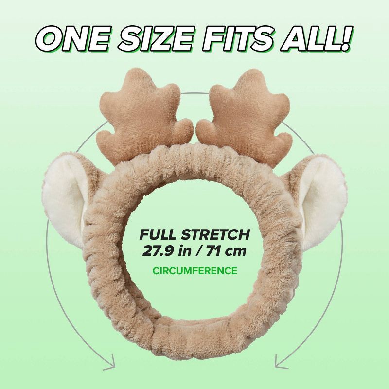 slide 2 of 4, I DEW CARE Spa Headband - Reindeer, 1 ct