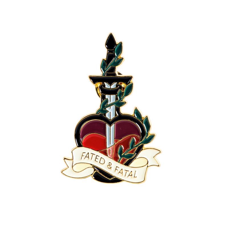 slide 2 of 2, Kingdom of Threads Fated & Fatal Enamel Pin, 1 ct