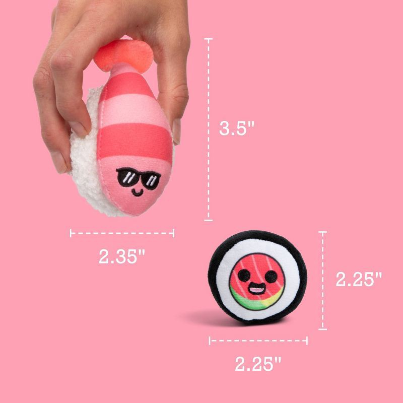 slide 7 of 8, What Do You Meme? Emotional Support Pals Sushi Stuffed Animals, 1 ct