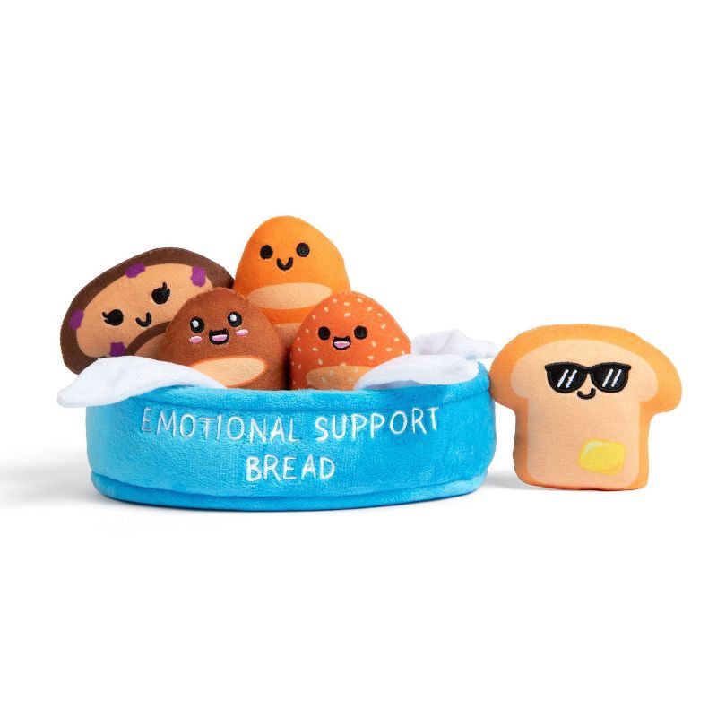 slide 2 of 8, What Do You Meme? Emotional Support Pals Bread Stuffed Animals, 1 ct