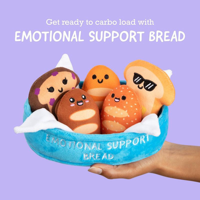 slide 3 of 8, What Do You Meme? Emotional Support Pals Bread Stuffed Animals, 1 ct