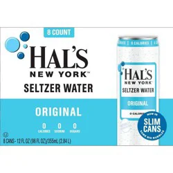 Hal's New York Original Seltzer Sparkling Water - 8pk/12 fl oz