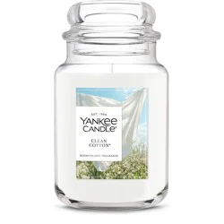 Original Large Clean Cotton Jar Candle 22oz - Yankee Candle