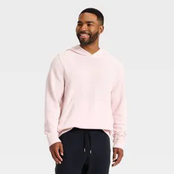 Men's French Terry Pullover Hoodie - All In Motion™ Light Pink L