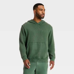 Men's French Terry Pullover Hoodie - All In Motion™ Forest Green S