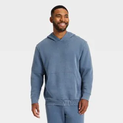 Men's French Terry Pullover Hoodie - All In Motion™ Blue L