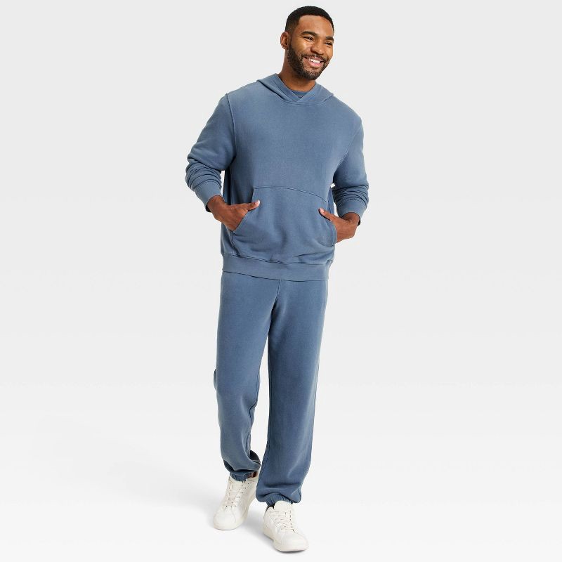 slide 3 of 3, Men's French Terry Pullover Hoodie - All In Motion™ Blue XXL, 1 ct