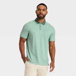 Men's Textured Polo Shirt - All In Motion™ Green L