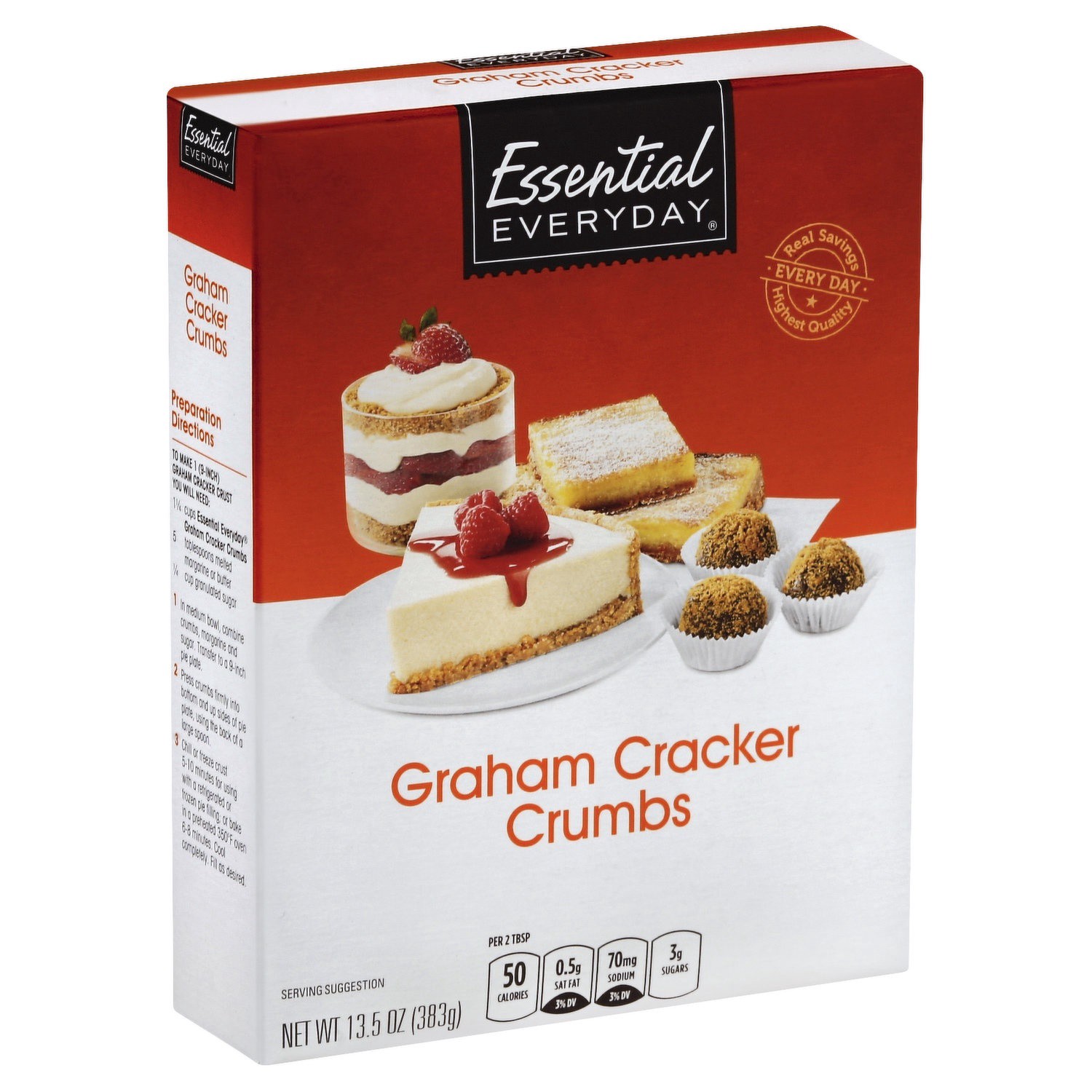 slide 1 of 1, Essential Everyday Graham Cracker Crumbs, 13.5 oz