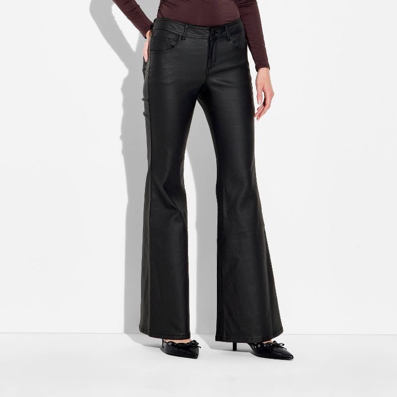 slide 2 of 3, Women's Flare Pants - Wild Fable™ Black XS, 1 ct