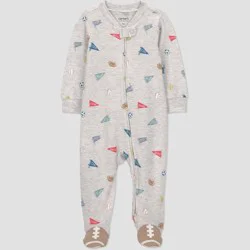 Carter's Just One You® Baby Boys' Sports Graphic Sleep N' Play - Gray Newborn