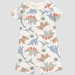 Carter's Just One You® Baby Boys' Dinosaur Romper - Ivory 9M