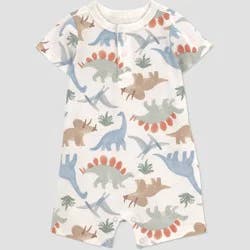 Carter's Just One You® Baby Boys' Dinosaur Romper - Ivory 9M
