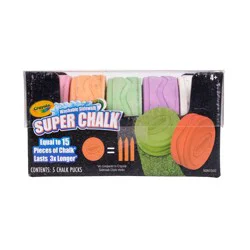 Crayola 5ct Washable Super Chalk- Pastel