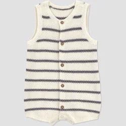 Carter's Just One You® Baby Striped Sweater Romper - Ivory 12M