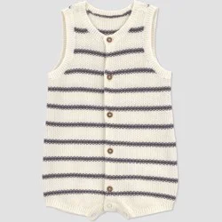 Carter's Just One You® Baby Striped Sweater Romper - Ivory 18M