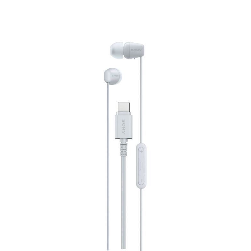 slide 1 of 5, Sony IER-EX15C USB-C Wired In-Ear Headphones - White, 1 ct