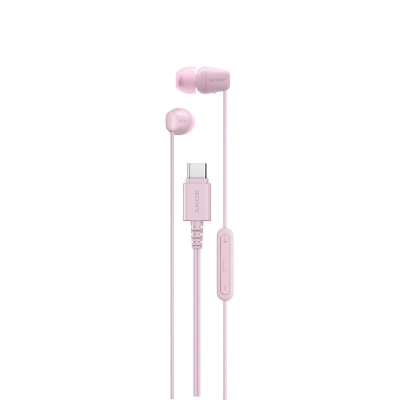 slide 1 of 5, Sony IER-EX15C USB-C Wired In-Ear Headphones - Pink, 1 ct
