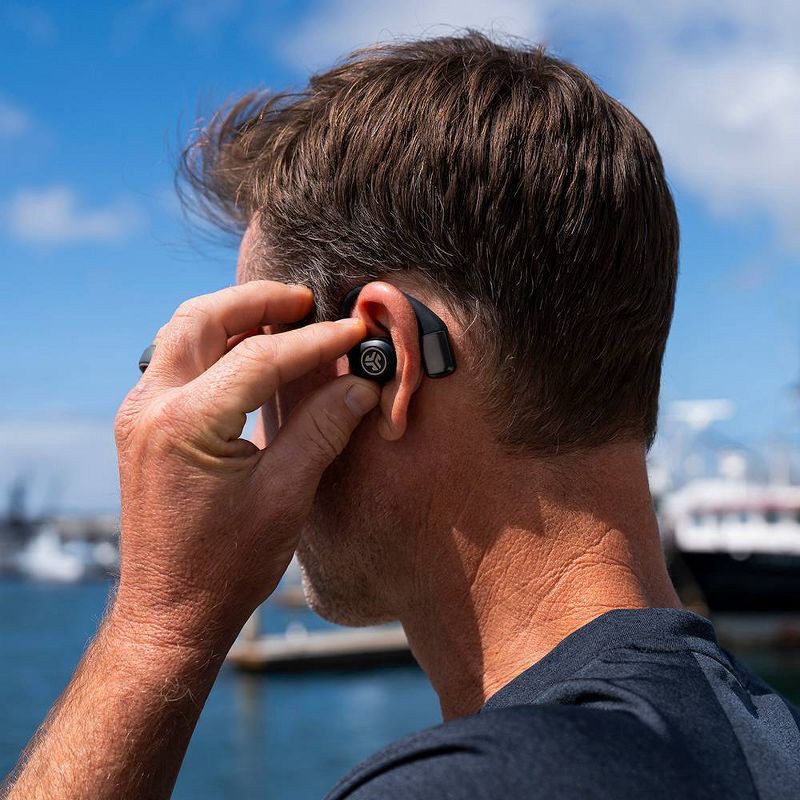slide 6 of 13, JLab Epic Open Sport True Wireless Earbuds- Black, 1 ct