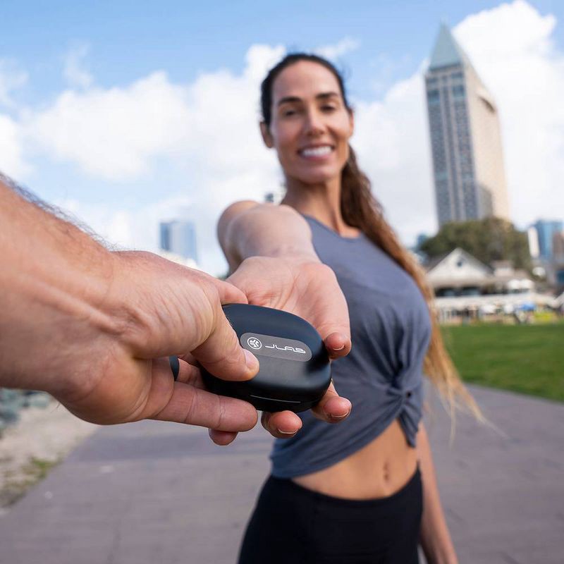 slide 8 of 13, JLab Epic Open Sport True Wireless Earbuds- Black, 1 ct