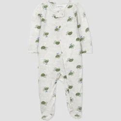 Carter's Just One You® Baby Boys' Comfy Soft Turtles Sleep N' Play Footed Pajamas - Gray 3M