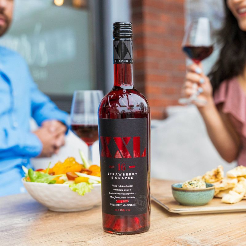 slide 2 of 5, XXL Strawberry & Grapes Moscato Wine - 750ml, 750 ml