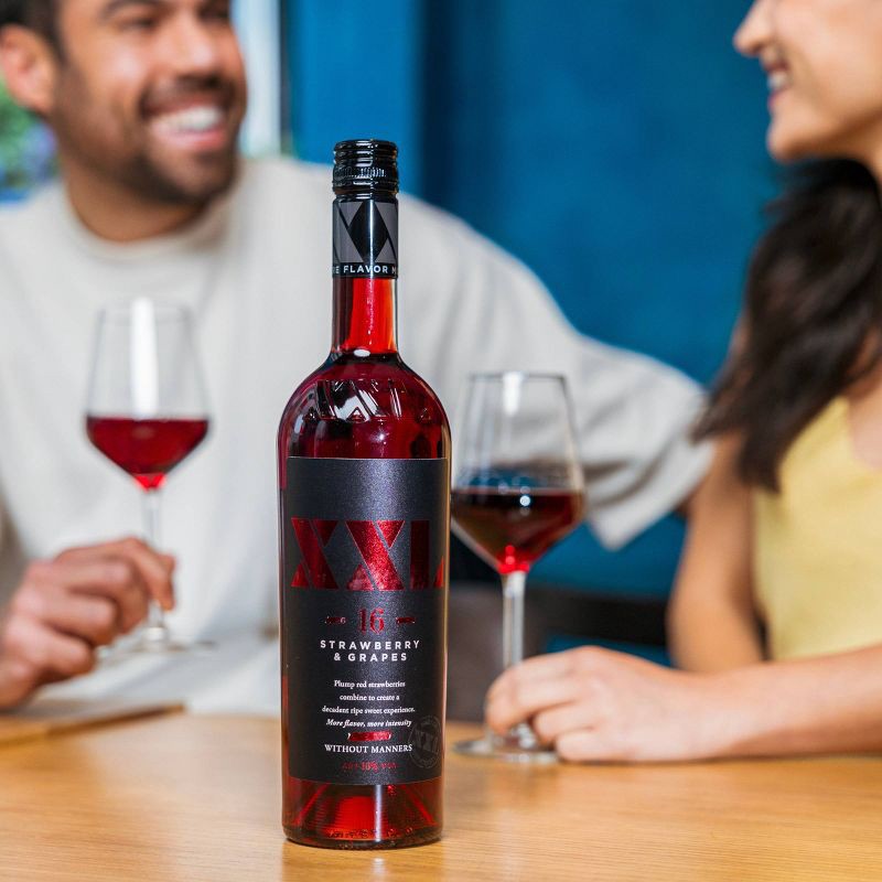 slide 4 of 5, XXL Strawberry & Grapes Moscato Wine - 750ml, 750 ml