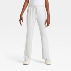Girls' Modal French Terry Flare Pants - All In Motion™ Heather Gray XS