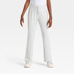 Girls' Modal French Terry Flare Pants - All In Motion™ Heather Gray XL