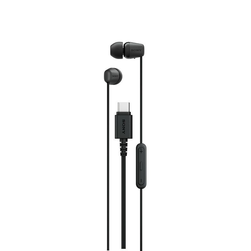 slide 1 of 6, Sony IER-EX15C USB-C Wired In-Ear Headphones - Black, 1 ct
