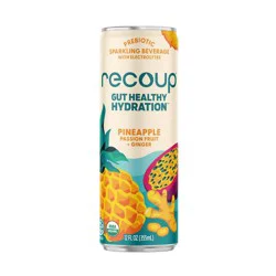 Recoup Pineapple Passionfruit Ginger Sparkling Hydration - 12 fl oz