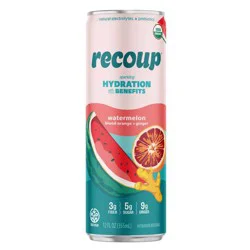 Recoup Watermelon Blood Orange Ginger Sparkling Hydration - 12 fl oz