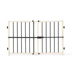 Regalo Metal and Wood Adjustable Gate - Beige