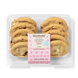 Strawberries and Cream Cookies - 12.5oz/10ct - Favorite Day™