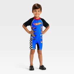 Mattel Toddler Boys' Hotwheels Racing Unisuit - Blue 2T