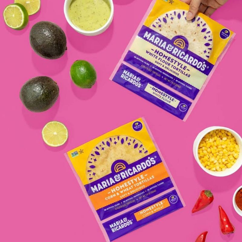 slide 6 of 7, Maria & Ricardo's Homestyle Corn & Wheat Tortillas - 7.9oz, 7.9 oz