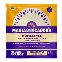 Maria & Ricardo's Homestyle White Tortillas - 7.9oz