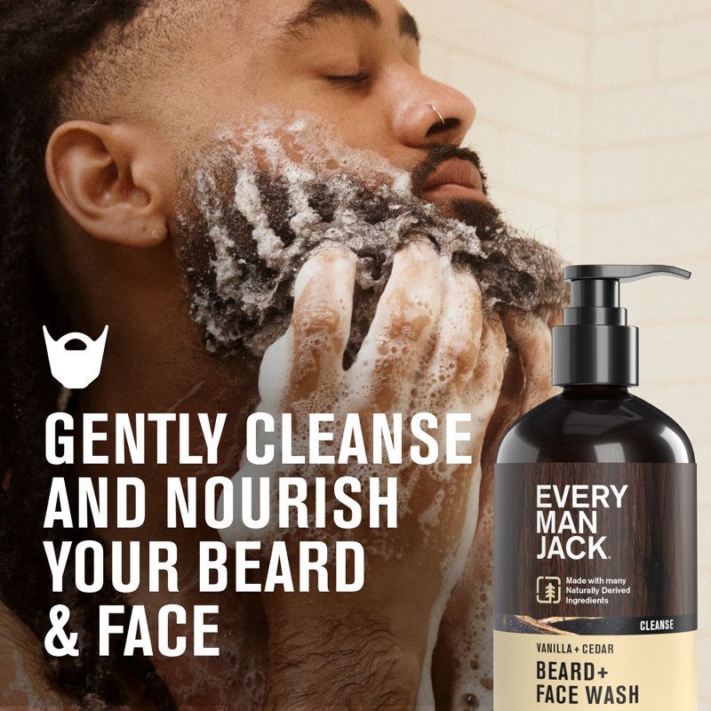 slide 3 of 9, Every Man Jack Beard and Face Wash - Vanilla + Cedar - 6.7 fl oz, 6.7 fl oz