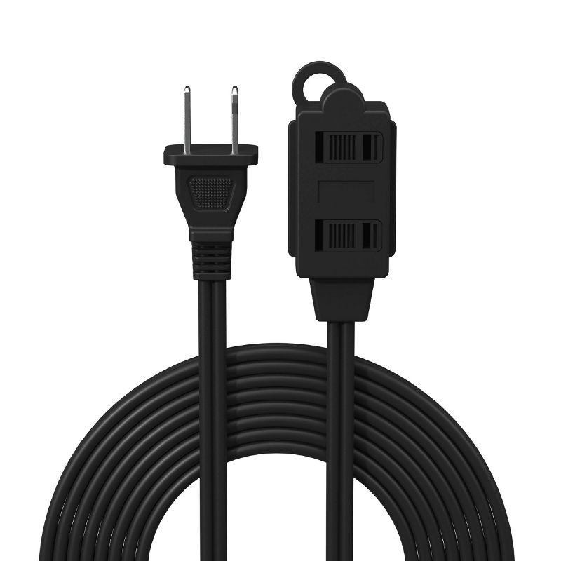 slide 1 of 4, GEMS 5ft 3 Outlet Extension Cord - Black, 5 ft