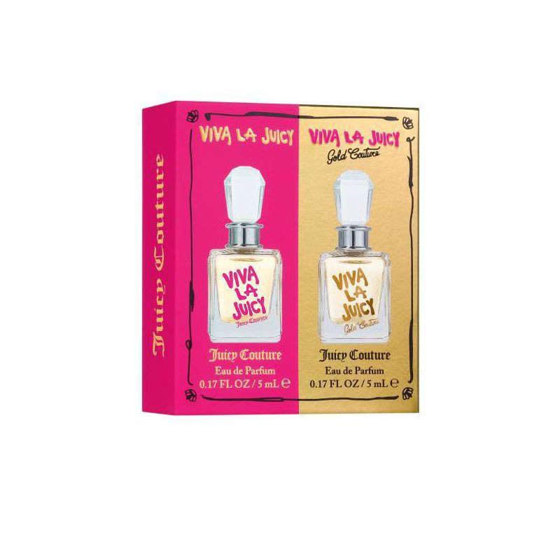slide 1 of 3, Juicy Couture Viva La Juicy and Gold Couture Deluxe Mini Gift Set - 0.34 fl oz - Ulta Beauty, 0.34 fl oz