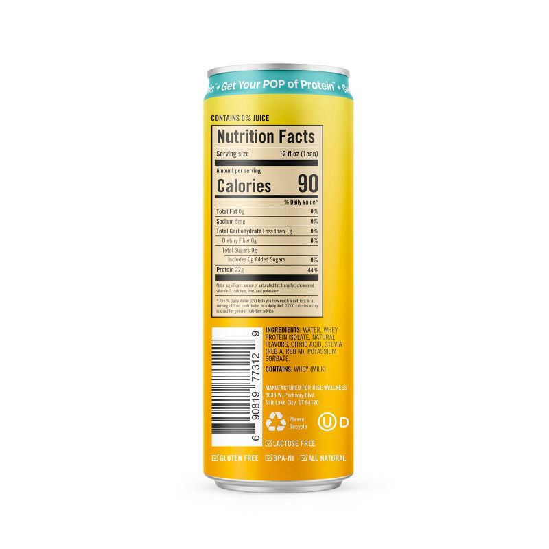 slide 2 of 6, Protein Pop Pina Colada Clear Protein Drink 12floz, 12 fl oz